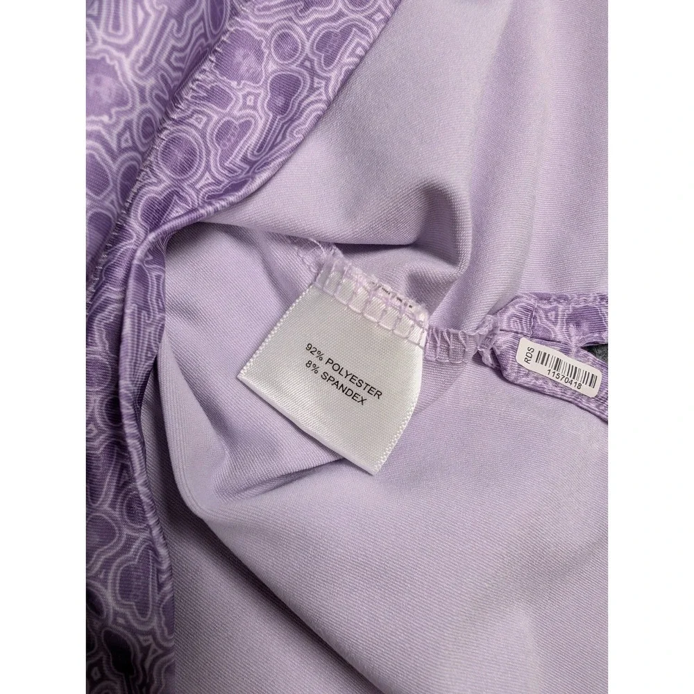 Peter Millar Summer Comfort Polo Shirt‎ Mens XL Purple Haze Jimi Hendrix w/Logo